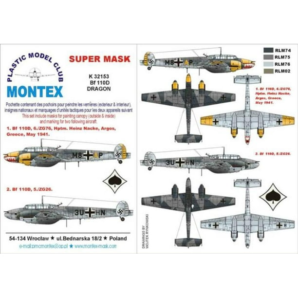 Montex Super Mask 1:32 P-36 H-75 Hawk Finland for Azur Spraying Stencil #K32079 